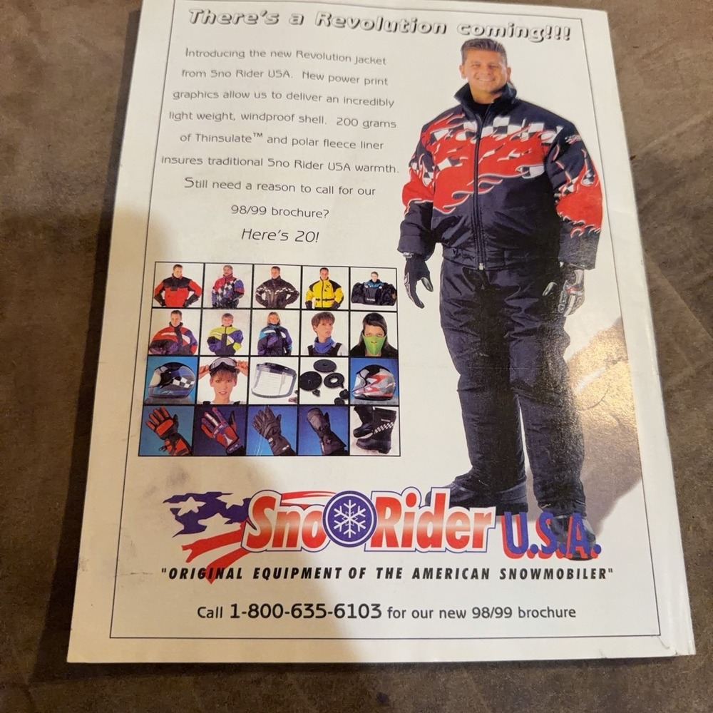 Vtg Snow Goer Magazine Dec 1998 Snowmobile Vacation Guide Bonus Alaska Issue